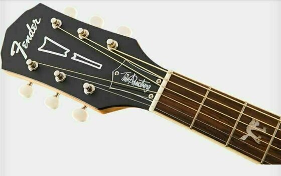 Elektroakustická kytara Jumbo Fender Tim Armstrong Hellcat LH Natural - 4
