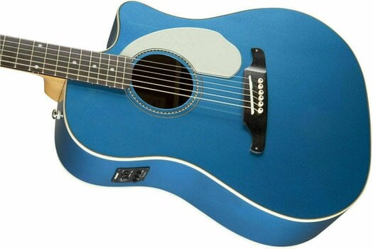 Guitare Dreadnought acoustique-électrique Fender Sonoran SCE Walnut FB Lake Placid Blue - 5