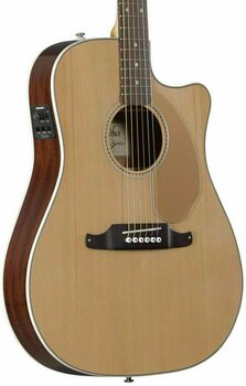 electro-acoustic guitar Fender Sonoran SCE Walnut FB Thinline Natural - 2