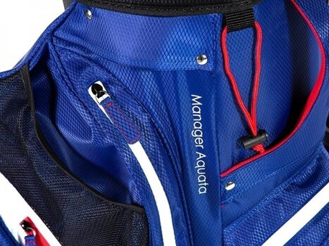 Golf torba Cart Bag Jucad Manager Aquata Blue/White/Red Golf torba Cart Bag - 8