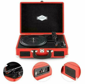 Portable turntable
 Auna Peggy Sue Red-Black - 2