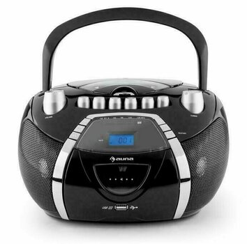 Επιτραπέζια Συσκευή Αναπαραγωγής Μουσικής Auna Beeboy Cassette Player CD MP3 USB Black - 2