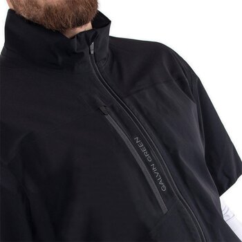 Jasje Galvin Green Axl Mens Waterproof Short Sleeve Jacket Black XL - 3