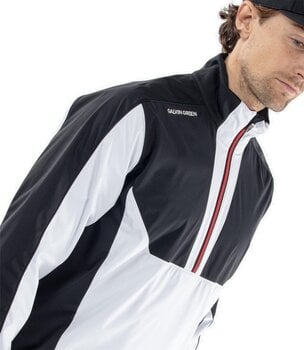 Bunda Galvin Green Lawrence Mens Windproof And Water Repellent Jacket White/Black/Red M - 3
