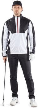 яке Galvin Green Lawrence Mens Windproof And Water Repellent Jacket White/Black/Red M - 7