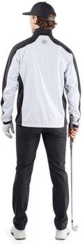 Bunda Galvin Green Lawrence Mens Windproof And Water Repellent Jacket White/Black/Red M - 8