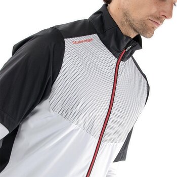 Jasje Galvin Green Livingston Mens Windproof And Water Repellent Short Sleeve Jacket White/Black/Red M - 3