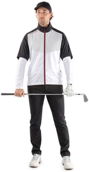 Bunda Galvin Green Livingston Mens Windproof And Water Repellent Short Sleeve Jacket White/Black/Red 2XL - 7