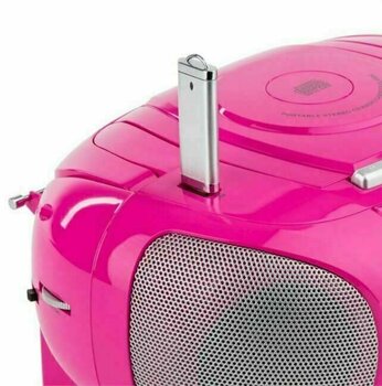 Stolní hudební prehřávač Auna BoomBerry Boom Box Pink - 6