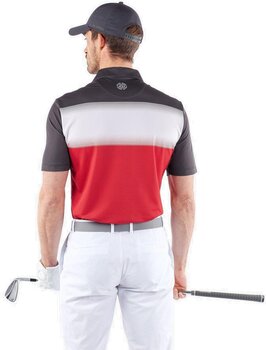 Polo košile Galvin Green Mo Mens Breathable Short Sleeve Shirt Red/White/Black M - 6