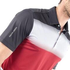 Tricou polo Galvin Green Mo Mens Breathable Short Sleeve Shirt Roșu/Alb/Negru XL Tricou polo - 2