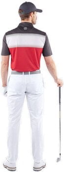 Polo-Shirt Galvin Green Mo Mens Breathable Short Sleeve Shirt Red/White/Black XL - 8