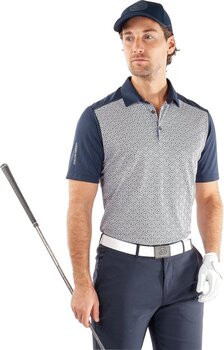 Polo-Shirt Galvin Green Mile Mens Breathable Short Sleeve Shirt Navy/Cool Grey M Polo-Shirt - 4