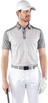 Polo-Shirt Galvin Green Mio Mens Breathable Short Sleeve Shirt Cool Grey/Sharkskin XL - 5