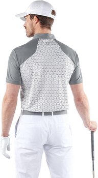Polo-Shirt Galvin Green Mio Mens Breathable Short Sleeve Shirt Cool Grey/Sharkskin XL - 6