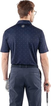 Camiseta polo Galvin Green Miklos Mens Breathable Short Sleeve Shirt Navy M - 4