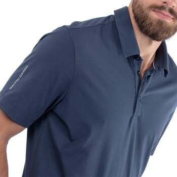 Chemise polo Galvin Green Marcelo Mens Breathable Short Sleeve Shirt Navy XL - 3