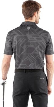 Polo Galvin Green Maze Mens Breathable Short Sleeve Shirt Black XL - 6