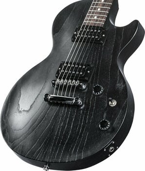 Guitare électrique Gibson Les Paul Custom Studio Worn Ebony - 2