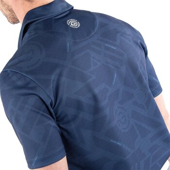 Риза за поло Galvin Green Maze Mens Breathable Short Sleeve Shirt Navy XL - 4
