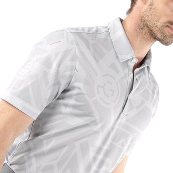 Polo majica Galvin Green Maze Mens Breathable Short Sleeve Shirt Cool Grey XL - 3