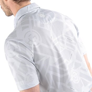 Chemise polo Galvin Green Maze Mens Breathable Short Sleeve Shirt Cool Grey XL - 4