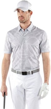 Polo Galvin Green Maze Mens Breathable Short Sleeve Shirt Cool Grey XL Polo - 5