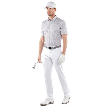 Polo Galvin Green Maze Mens Breathable Short Sleeve Shirt Cool Grey 2XL - 7