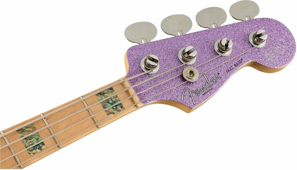 Elektrische basgitaar Fender Adam Clayton Jazz Bass MN Purple Sparkle - 5