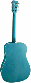 Akustikgitarre SX SD204 Transparent Blue - 2