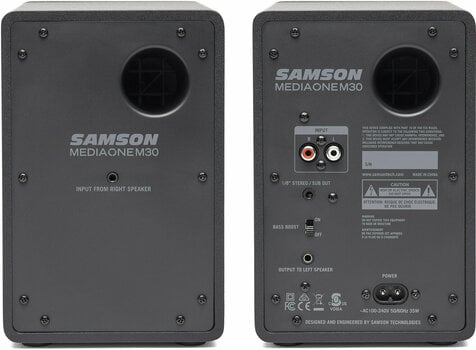 2-vägs aktiv studiomonitor Samson MediaOne M30 - 2