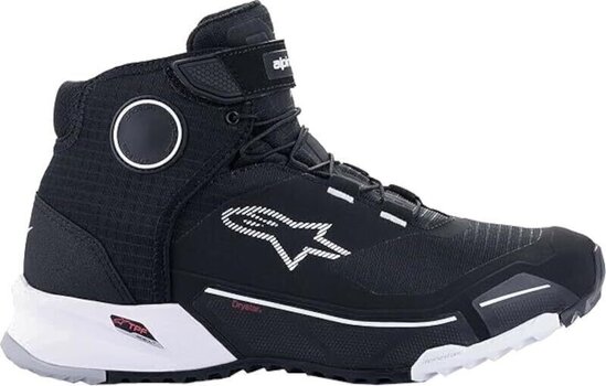 Motorcycle Boots Alpinestars CR-X Drystar Riding Shoes Black/White 42,5 Motorcycle Boots - 2