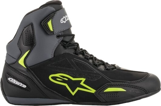 Motorcycle Boots Alpinestars Faster-3 Drystar Shoes Black/Gray/Yellow Fluo 39 Motorcycle Boots - 2