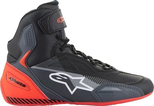Motorcycle Boots Alpinestars Faster-3 Shoes Black/Grey/Red Fluo 39 Motorcycle Boots - 2
