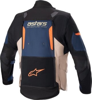 Textildzseki Alpinestars Halo Drystar Jacket Dark Blue/Dark Khaki/Flame Orange 3XL Textildzseki - 2