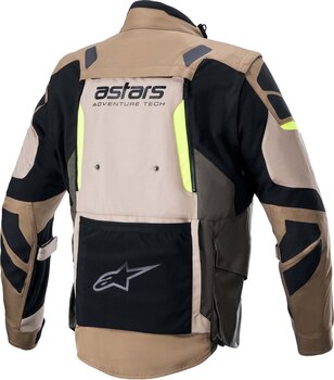 Textiljacka Alpinestars Halo Drystar Jacket Dark Khaki/Sand Yellow Fluo L Textiljacka - 2