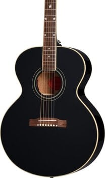 electro-acoustic guitar Epiphone J-180 LS Ebony electro-acoustic guitar - 3