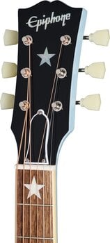 Guitare Jumbo acoustique-électrique Epiphone J-180 LS Frost Blue Guitare Jumbo acoustique-électrique - 5