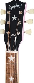 electro-acoustic guitar Epiphone J-180 LS Pink electro-acoustic guitar - 5