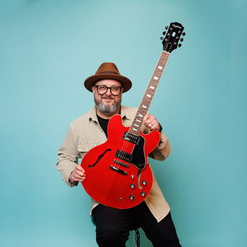 Halbresonanz-Gitarre Epiphone Marty Schwartz ES-335 Modern Sixties Cherry Halbresonanz-Gitarre - 8