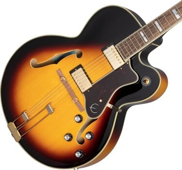 Semi-Acoustic Guitar Epiphone Broadway Vintage Sunburst Semi-Acoustic Guitar - 3