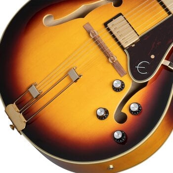 Semi-Acoustic Guitar Epiphone Broadway Vintage Sunburst Semi-Acoustic Guitar - 4