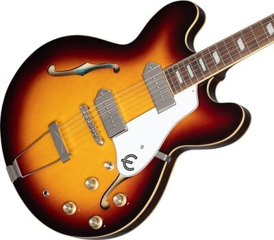 Halvakustisk gitarr Epiphone Casino Vintage Sunburst - 3