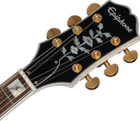 Semi-Acoustic Guitar Epiphone Emily Wolfe Sheraton White Wolfe Aged Bone White Semi-Acoustic Guitar - 4