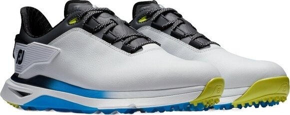 Heren golfschoenen Footjoy PRO SLX Carbon Mens Golf Shoes White/Black/Multi 40,5 - 5