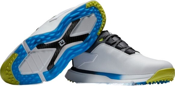 Golfskor för herrar Footjoy PRO SLX Carbon Mens Golf Shoes White/Black/Multi 40,5 - 6