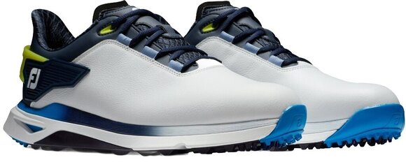 Мъжки голф обувки Footjoy PRO SLX Mens Golf Shoes White/Navy/Blue 40,5 - 5