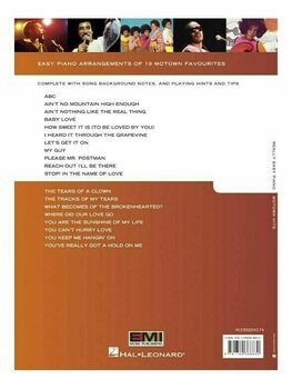 Notblad för pianon Hal Leonard Really Easy Piano: Motown Hits Musikbok - 2