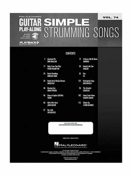 Bladmuziek voor gitaren en basgitaren Hal Leonard Guitar Play-Along Volume 74: Simple Strumming Songs Guitar-Vocal - 2