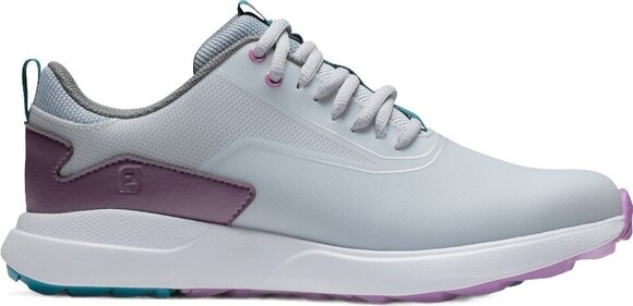 Golfskor för dam Footjoy Performa Womens Golf Shoes Grey/White/Purple 36,5 - 2